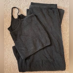 Lounge set—waffle knit